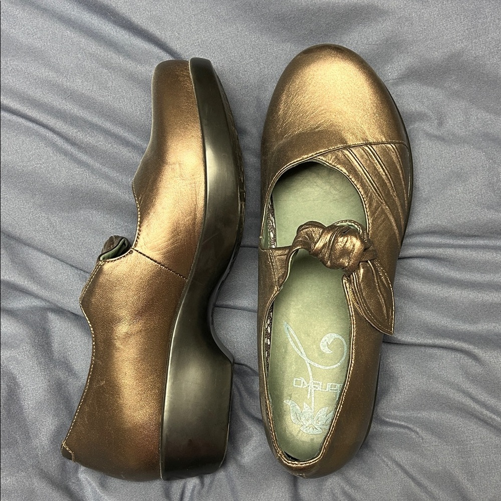 Dansko Bronze Women's Flats with Knot Accent
